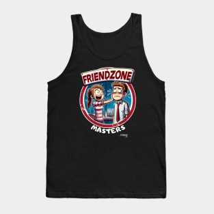 Friendzone Funnies masters! NOT AGAIN! CHEER UP! - Retro Vintage Funny Style Tank Top